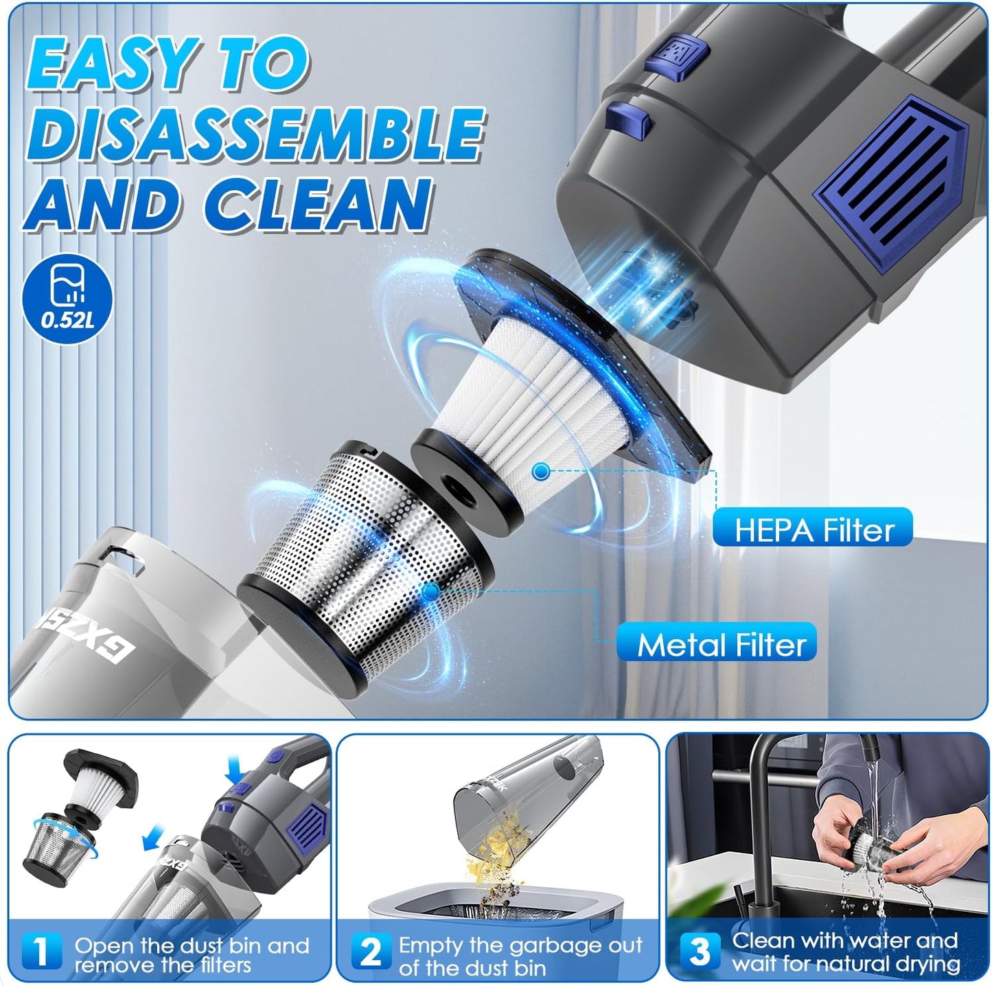 Gxzsk handheld vacuum cordless 15000PA
Gxzsk portable car vacuum cleaner
Gxzsk rechargeable hand vacuum
Gxzsk strong suction vacuum for home and car
Gxzsk mini handheld vacuum with HEPA filter
Gxzsk lightweight cordless vacuum
Gxzsk pet hair handheld vacuum
Gxzsk multi-nozzle portable vacuum
Gxzsk 15000PA car detailing vacuum
Gxzsk compact vacuum cleaner for office and travel